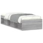 vidaXL Estructura de cama gris Sonoma 75x190 cm
