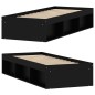 vidaXL Estructura de cama negra 75x190 cm vidaXL Estructura de cama negra 75x190 cm