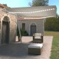 vidaXL Toldo automático con LED y sensor de viento crema 450x350 cm vidaXL Toldo automático con LED y sensor de viento crema 450x350 cm