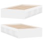 vidaXL Estructura de cama blanca 100x200 cm vidaXL Estructura de cama blanca 100x200 cm
