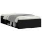 vidaXL Estructura de cama negra 90x200 cm
