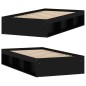 vidaXL Estructura de cama negra 90x200 cm