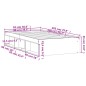 vidaXL Estructura de cama negra 90x200 cm