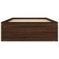 vidaXL Estructura de cama roble marrón 90x190 cm vidaXL Estructura de cama roble marrón 90x190 cm