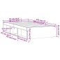 vidaXL Estructura de cama roble marrón 90x190 cm vidaXL Estructura de cama roble marrón 90x190 cm