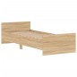vidaXL Estructura de cama madera de ingeniería Sonoma roble 75x190 cm