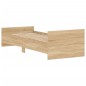 vidaXL Estructura de cama madera de ingeniería Sonoma roble 75x190 cm