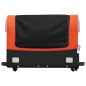 vidaXL Remolque para bicicleta hierro negro y naranja 45 kg vidaXL Remolque para bicicleta hierro negro y naranja 45 kg