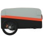 vidaXL Remolque para bicicleta hierro negro y naranja 45 kg vidaXL Remolque para bicicleta hierro negro y naranja 45 kg