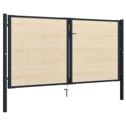 vidaXL Listones para vallas 40 unidades madera maciza de abeto 134 cm 