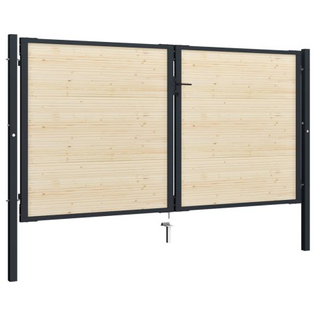 vidaXL Listones para vallas 40 unidades madera maciza de abeto 134 cm 