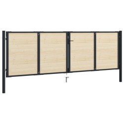 vidaXL Listones para vallas 64 unidades madera maciza de abeto 89 cm 