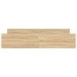vidaXL Estructura de cama con cabecero piecero roble Sonoma 200x200 cm vidaXL Estructura de cama con cabecero piecero roble Sonoma 200x200 cm