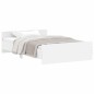 vidaXL Estructura de cama con cabecero piecero blanco 120x200 cm vidaXL Estructura de cama con cabecero piecero blanco 120x200 cm