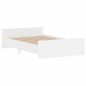 vidaXL Estructura de cama con cabecero piecero blanco 120x200 cm vidaXL Estructura de cama con cabecero piecero blanco 120x200 cm