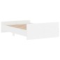 vidaXL Estructura de cama con cabecero piecero blanco 120x200 cm vidaXL Estructura de cama con cabecero piecero blanco 120x200 cm