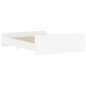 vidaXL Estructura de cama con cabecero piecero blanco 150x200 cm vidaXL Estructura de cama con cabecero piecero blanco 150x200 cm
