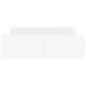 vidaXL Estructura de cama con cabecero piecero blanco 135x190 cm vidaXL Estructura de cama con cabecero piecero blanco 135x190 cm