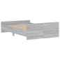 vidaXL Estructura de cama con cabecero piecero gris Sonoma 120x190 cm vidaXL Estructura de cama con cabecero piecero gris Sonoma 120x190 cm