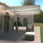 vidaXL Toldo automático con LED sensor de viento crema 600x350 cm vidaXL Toldo automático con LED sensor de viento crema 600x350 cm