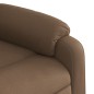 vidaXL Sillón reclinable de tela marrón vidaXL Sillón reclinable de tela marrón