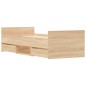 vidaXL Estructura de cama con cabecero piecero roble Sonoma 75x190 cm vidaXL Estructura de cama con cabecero piecero roble Sonoma 75x190 cm
