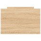 vidaXL Estructura de cama con cabecero piecero roble Sonoma 75x190 cm vidaXL Estructura de cama con cabecero piecero roble Sonoma 75x190 cm