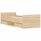 vidaXL Estructura de cama con cabecero piecero roble Sonoma 75x190 cm vidaXL Estructura de cama con cabecero piecero roble Sonoma 75x190 cm
