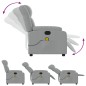 vidaXL Sillón reclinable de masaje de tela gris claro vidaXL Sillón reclinable de masaje de tela gris claro