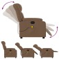 vidaXL Sillón reclinable con masaje de tela marrón vidaXL Sillón reclinable con masaje de tela marrón