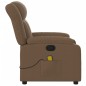 vidaXL Sillón reclinable con masaje de tela marrón vidaXL Sillón reclinable con masaje de tela marrón