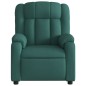 vidaXL Sillón de masaje reclinable de tela verde oscuro vidaXL Sillón de masaje reclinable de tela verde oscuro