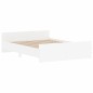 vidaXL Estructura de cama con cabecero y piecero blanco 140x190 cm vidaXL Estructura de cama con cabecero y piecero blanco 140x190 cm