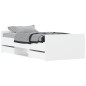 vidaXL Estructura de cama con cabecero piecero blanca 100x200 cm vidaXL Estructura de cama con cabecero piecero blanca 100x200 cm