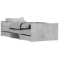 vidaXL Estructura de cama con cabecero piecero gris hormigón 90x200cm vidaXL Estructura de cama con cabecero piecero gris hormigón 90x200cm