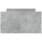 vidaXL Estructura de cama con cabecero piecero gris hormigón 90x200cm vidaXL Estructura de cama con cabecero piecero gris hormigón 90x200cm