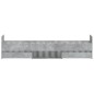 vidaXL Estructura de cama con cabecero piecero gris hormigón 90x200cm vidaXL Estructura de cama con cabecero piecero gris hormigón 90x200cm