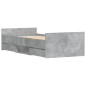 vidaXL Estructura de cama con cabecero piecero gris hormigón 90x200cm vidaXL Estructura de cama con cabecero piecero gris hormigón 90x200cm