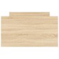vidaXL Estructura de cama con cabecero piecero roble Sonoma 90x190 cm vidaXL Estructura de cama con cabecero piecero roble Sonoma 90x190 cm