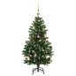 vidaXL Árbol Navidad artificial con bisagras 150 LED y bolas 120 cm vidaXL Árbol Navidad artificial con bisagras 150 LED y bolas 120 cm