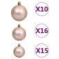 vidaXL Árbol de Navidad artificial con bisagras 300 LED y bolas 180 cm vidaXL Árbol de Navidad artificial con bisagras 300 LED y bolas 180 cm