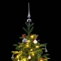 vidaXL Árbol de Navidad artificial con bisagras 300 LED y bolas 240 cm vidaXL Árbol de Navidad artificial con bisagras 300 LED y bolas 240 cm