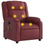 vidaXL Sillón de masaje reclinable cuero sintético rojo tinto vidaXL Sillón de masaje reclinable cuero sintético rojo tinto