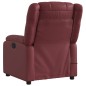 vidaXL Sillón de masaje reclinable cuero sintético rojo tinto vidaXL Sillón de masaje reclinable cuero sintético rojo tinto