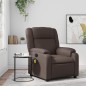 vidaXL Sillón de masaje reclinable cuero sintético marrón vidaXL Sillón de masaje reclinable cuero sintético marrón