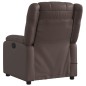 vidaXL Sillón de masaje reclinable cuero sintético marrón vidaXL Sillón de masaje reclinable cuero sintético marrón