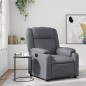 vidaXL Sillón reclinable de cuero sintético gris vidaXL Sillón reclinable de cuero sintético gris