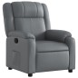 vidaXL Sillón reclinable de cuero sintético gris vidaXL Sillón reclinable de cuero sintético gris