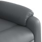 vidaXL Sillón reclinable de cuero sintético gris vidaXL Sillón reclinable de cuero sintético gris