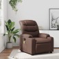 vidaXL Sillón de masaje reclinable cuero sintético marrón vidaXL Sillón de masaje reclinable cuero sintético marrón